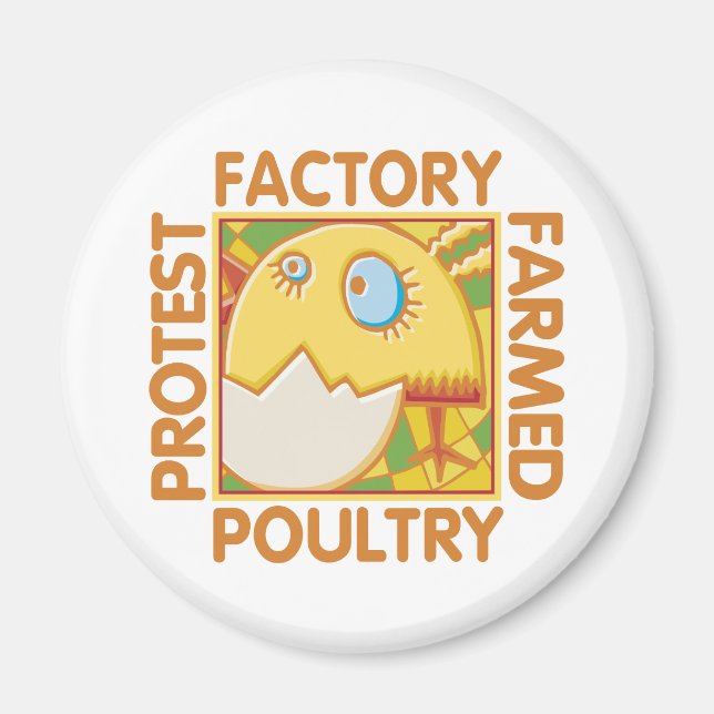 Fabrikische Tierrechte Magnet (Vorne)