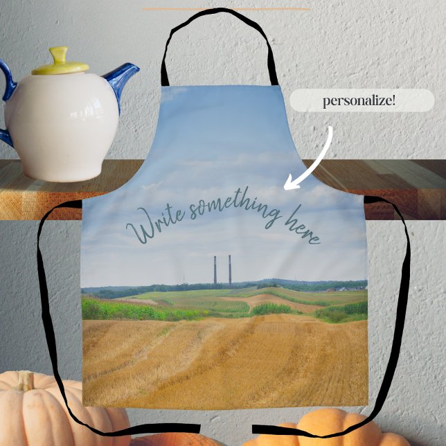 Fabrikschornsteine mit gelbem Feld Schürze (Von Creator hochgeladen)