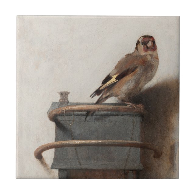 Fabritius Die Goldfinch Malerei Art Print Fliese (Vorderseite)