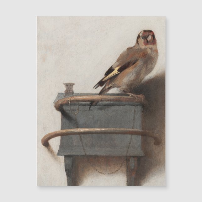 Fabritius Die Goldfinch Malerei Art Print Magnetkarte (Vorderseite)