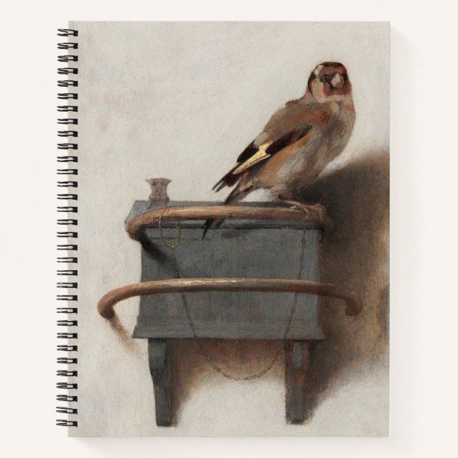 Fabritius Die Goldfinch Malerei Art Print Notizbuch (Vorderseite)