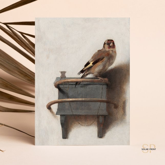 Fabritius Die Goldfinch Malerei Art Print Postkarte (Von Creator hochgeladen)