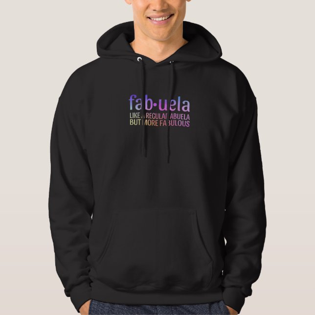 Fabuela Abuela Grandma Niedlich Großmutter Funny Hoodie (Vorderseite)