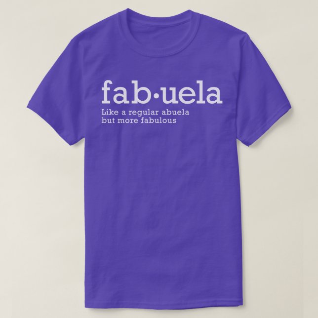 Fabuela Abuela Grandma T-Shirt (Design vorne)
