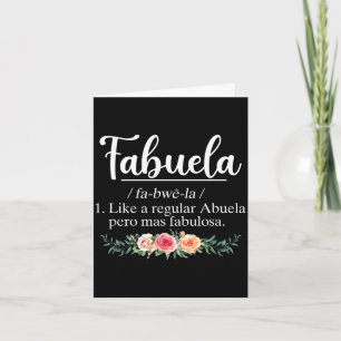 Fabuela Definition lustige abuela spanische Oma Karte