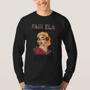 Fabuela Spanish Fabuela Definition Leopard rot T-Shirt