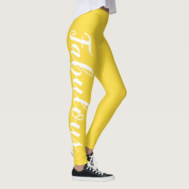 Fabuläre Typografie Leggings (Rechts)