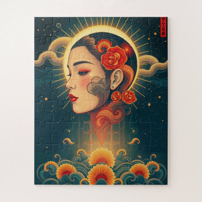 Fabulose Frau der Zeit Puzzle (Vertikal)