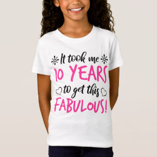 Fabulous 10. Geburtstag T-Shirt