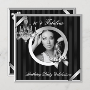 Fabulous 30 Eleganter Kronleuchter Silver Black Fo Einladung