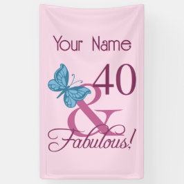 Fabulous 40. Geburtstag Banner
