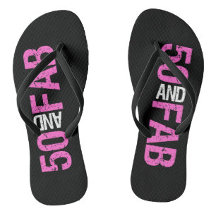 Fabulous 50. Geburtstag Flip Flops