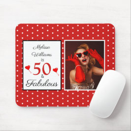 Fabulous 50 Geburtstag Individuelle Name Foto 50th Mousepad