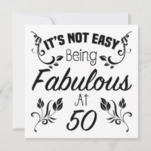 Fabulous 50. Geburtstag Karte