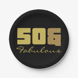 Fabulous 50. Geburtstag Pappteller