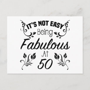 Fabulous 50. Geburtstag Postkarte
