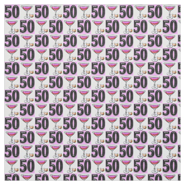 FABULOUS 50. GEBURTSTAG STOFF (Muster)