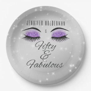 Fabulous 50 Lila Glam Eyes Paper Teller