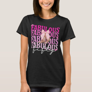 Fabulous 50 Pink Bow Boots 50. Geburtstag T-Shirt