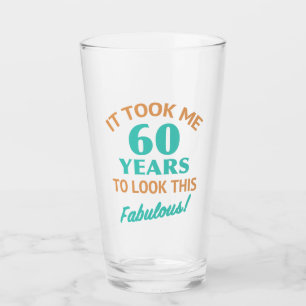 Fabulous 60. Geburtstag Glas