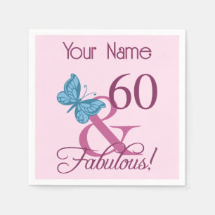Fabulous 60. Geburtstag Serviette