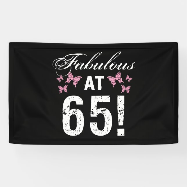 Fabulous 65. Geburtstag Banner (Horizontal)