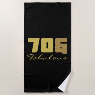 Fabulous 70. Geburtstag Strandtuch