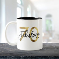 Fabulous 70. | Moderne Elegante Chic Gold Geburtst