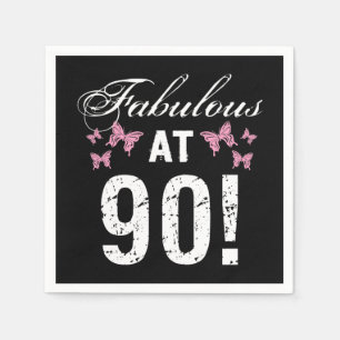 Fabulous 90. Geburtstag Serviette