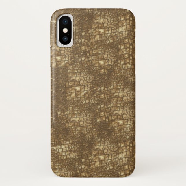 Fabulous Brown Snakeskin Pattern Case-Mate iPhone Hülle (Rückseite)