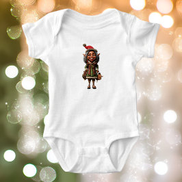 Fabulous Christmas Elf Baby Bodysuit Strampler