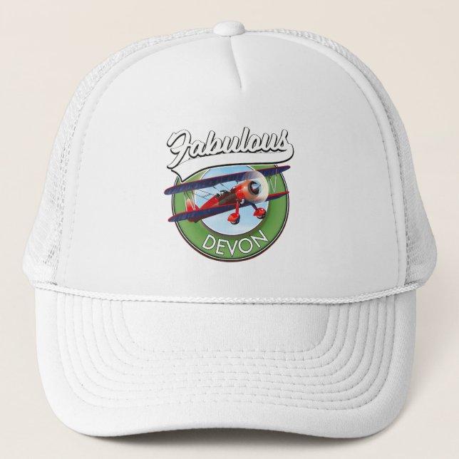 Fabulous Devon Reise Patch. Truckerkappe (Vorderseite)