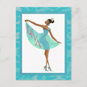 Fabulous Diva Postkarte