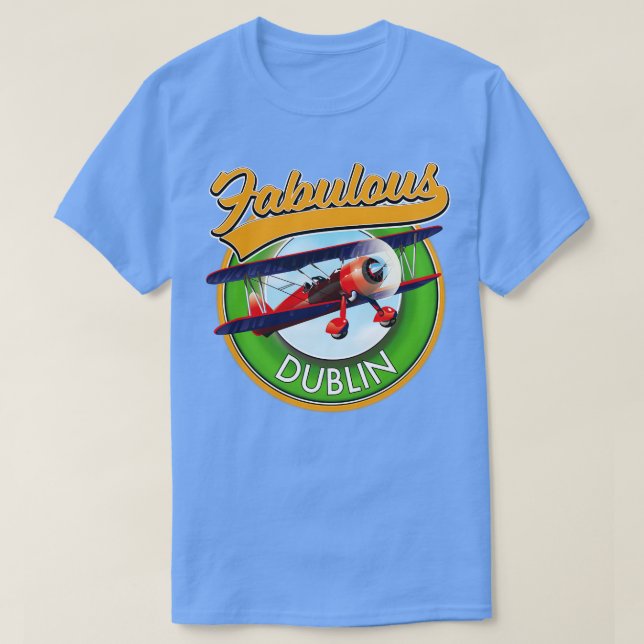 Fabulous Dublin-Reise-Patch T-Shirt (Design vorne)