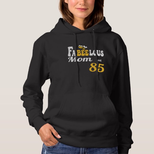 Fabulous Fabeelous Mom Bee Honeycomb Mommy 85th B  Hoodie (Vorderseite)