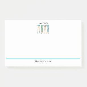 Fabulous Feet "Girl Power" Post-it Klebezettel