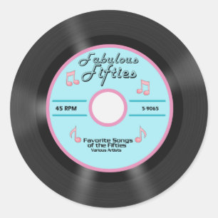 Fabulous Fifties Runder Aufkleber