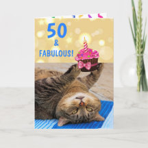 Fabulous Fifty Cat Birthday