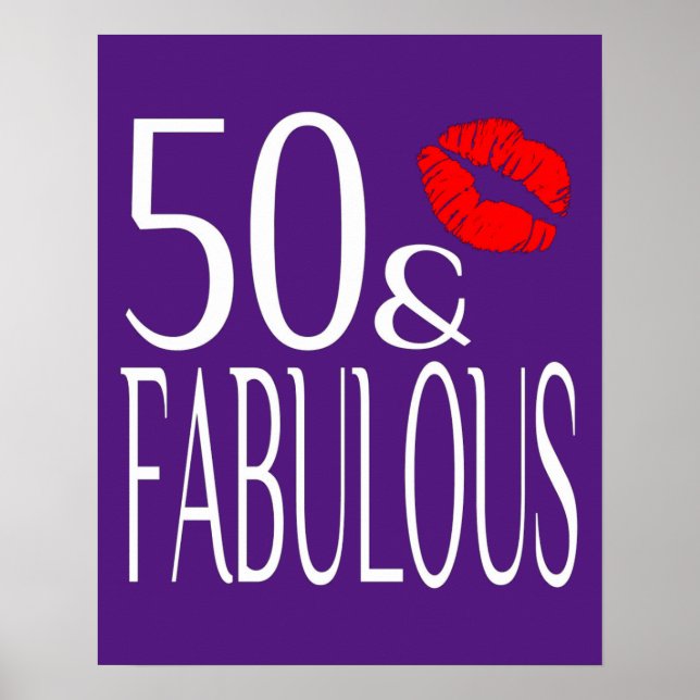 Fabulous Fifty Lila Poster (Vorne)