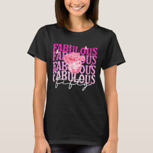Fabulous Fifty Pink Cowgirl Disco 50. Geburtstag T-Shirt