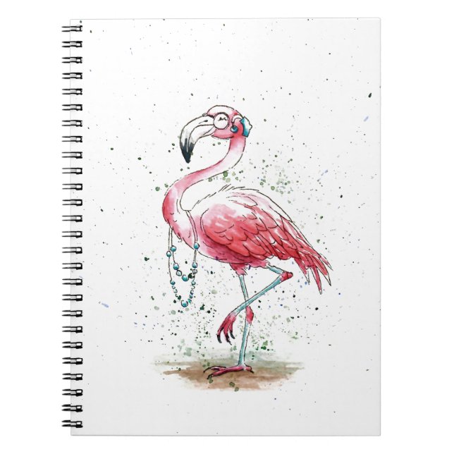 Fabulous Flamingo Notizblock (Vorderseite)