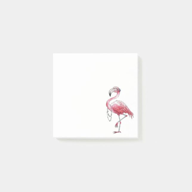 Fabulous Flamingo Post-it Klebezettel (Vorderseite)