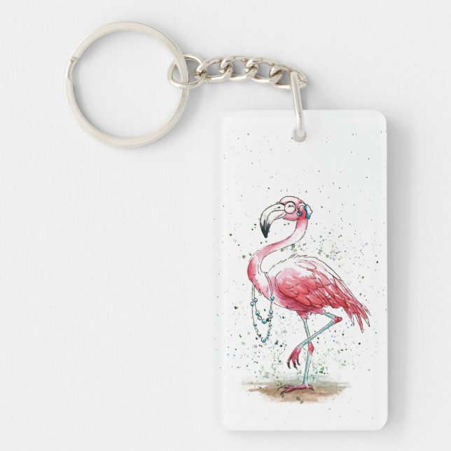 Fabulous Flamingo Schlüsselanhänger (Vorderseite)