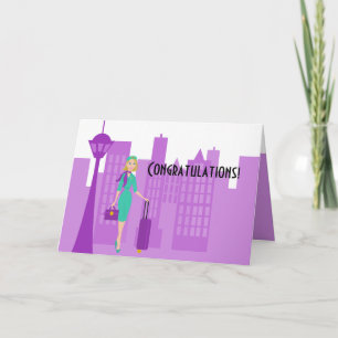 Fabulous Flight Attendant Karte