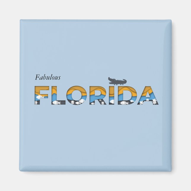 Fabulous Florida Custom Magnet (Vorne)