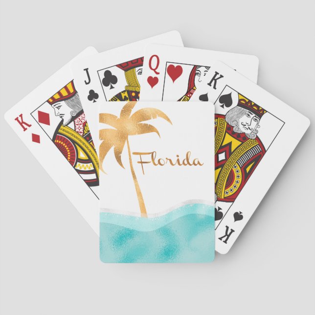 Fabulous Florida, Palme Tree Spielkarten (Rückseite)