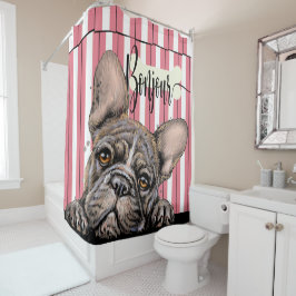 Fabulous Frenchie French Bulldog Duschvorhang