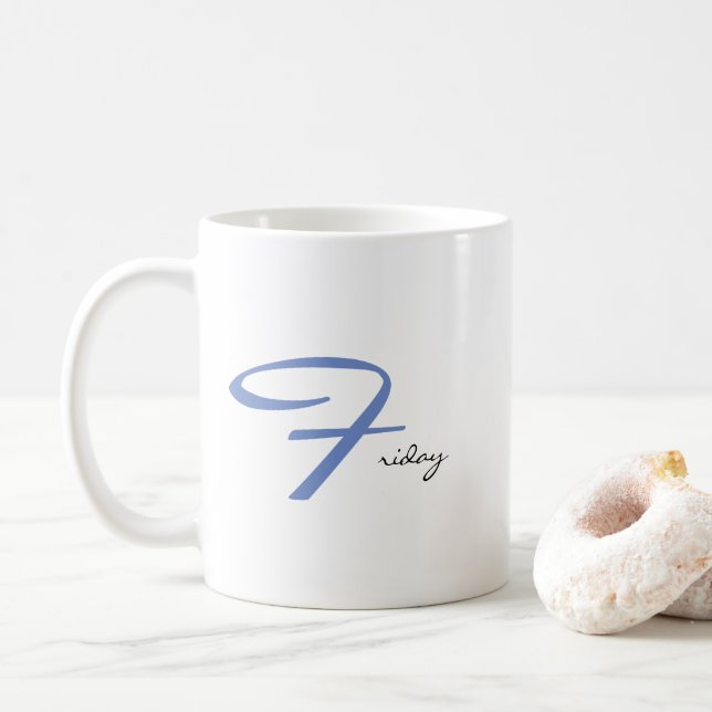 Fabulous Friday Weekend Feeling Fun Text Design Co Kaffeetasse (Mit Donut)
