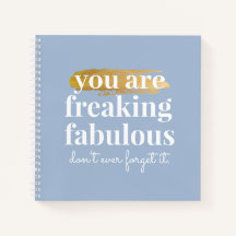 Fabulous Friend Inspirational Funny Dusty Blue