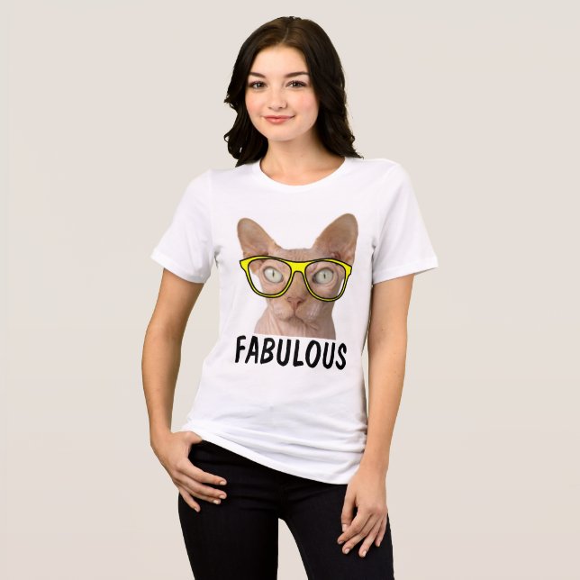 FABULOUS Funny SPHYNX Cat T - Shirt (Vorderseite voll)